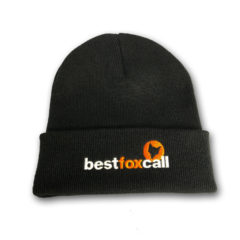 Black BestFoxCall Cuffed Beanie